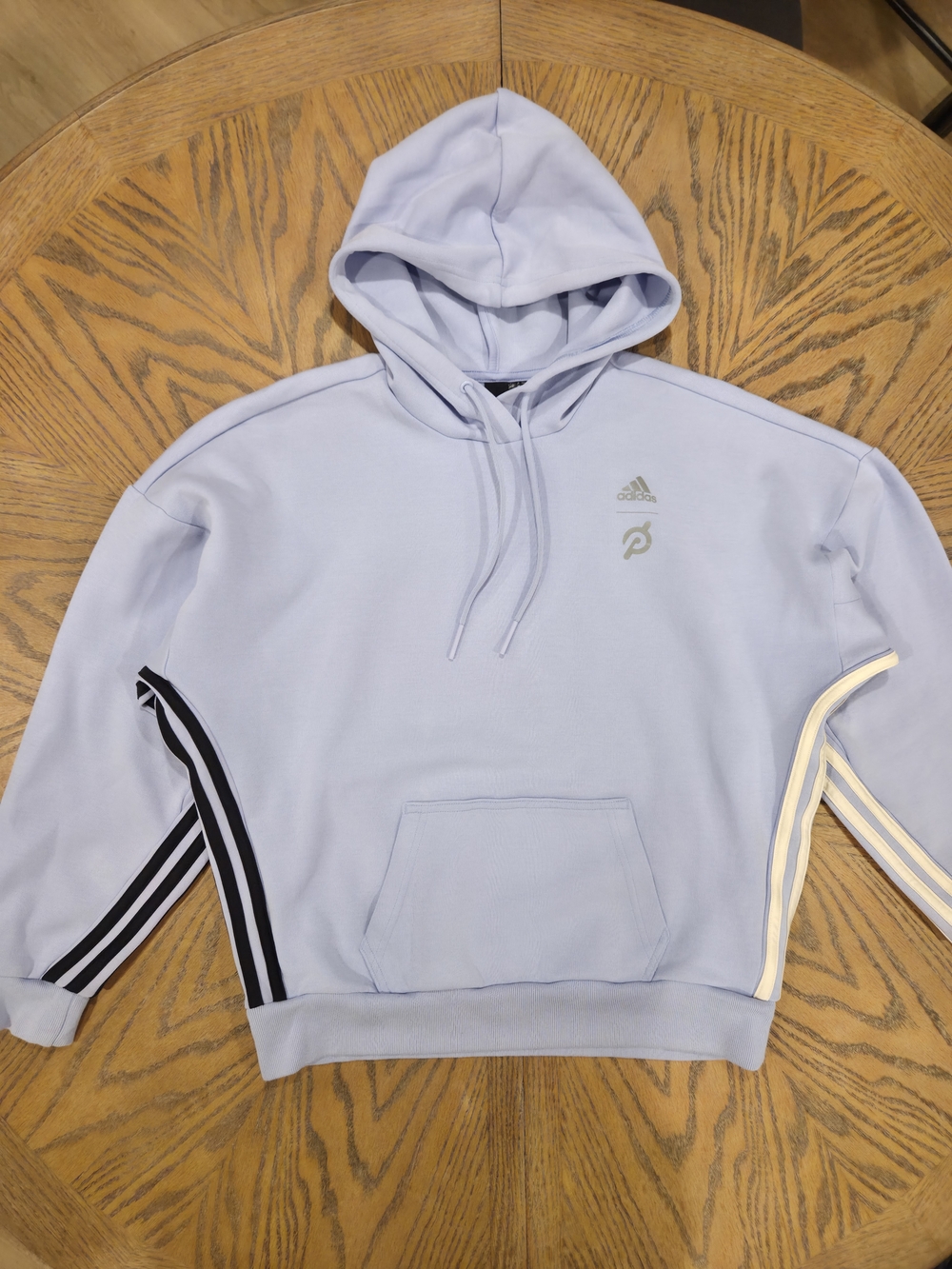 Adidas x Peloton Capable of Greatness Hoodie Pastel Lilac Light Blue XS